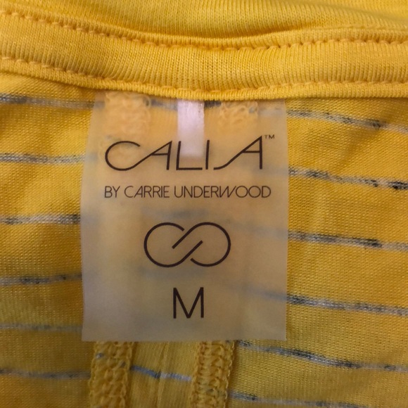Calia by Carrie Underwood Yellow Striped Tee - Picture 6 of 8